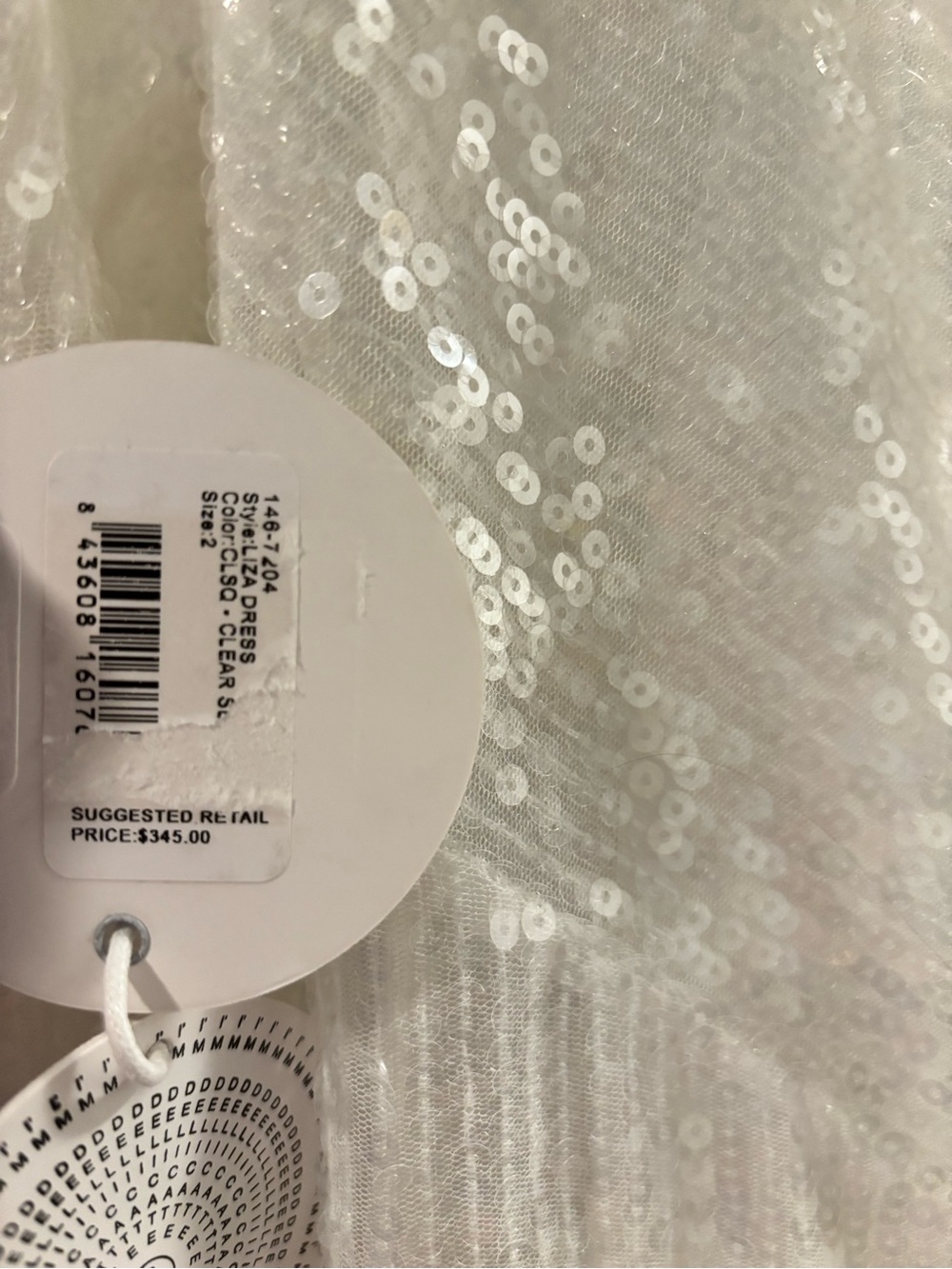 STAUD White Sequin Midi Dress - Picture 8 of 9